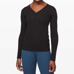 Lululemon Close Call Henley Long Sleeve